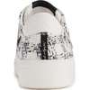 image:imageKarl Lagerfeld Womens Cate Pins Tweed Lace up SneakerWhiteBlack