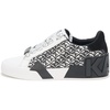 image:imageKarl Lagerfeld Womens Melora Lace Up SneakerBright WhiteBlack