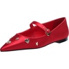 image:imageKARL LAGERFELD Paris Womens Veyda Mary Jane FlatsClassic Red