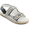 image:imageKARL LAGERFELD Womens Charlay Double Strap Sandal With Pin EmbellishmentsWhiteBlack