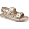 image:imageKARL LAGERFELD Womens Charlay Double Strap Sandal With Pin EmbellishmentsWhiteGold