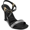 image:imageKARL LAGERFELD Womens Cybil Evening Ankle Strap Dress HeelBlackWhite