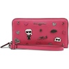 image:imageKARL LAGERFELD Womens Jacqueline Zip Wallet with PinsFuchsia