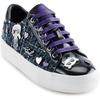 image:imageKarl Lagerfeld Womens Cate Pins Tweed Lace up SneakerBlackMulti