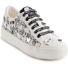 image:imageKarl Lagerfeld Womens Cate Pins Tweed Lace up SneakerWhiteBlack