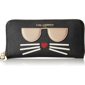image:imageKARL LAGERFELD Paris Womens Maybelle Zip WalletBlackGold