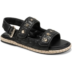 image:imageKARL LAGERFELD Womens Charlay Double Strap Sandal With Pin EmbellishmentsBlackBlack
