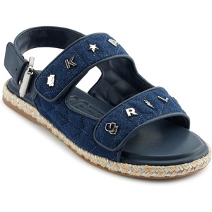 image:imageKARL LAGERFELD Womens Charlay Double Strap Sandal With Pin EmbellishmentsDark Denim