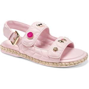 image:imageKARL LAGERFELD Womens Charlay Double Strap Sandal With Pin EmbellishmentsLight Blush