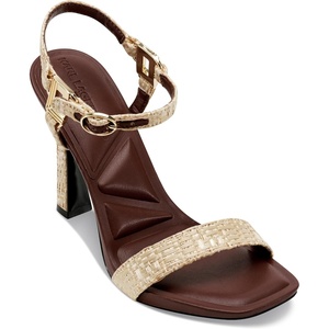 image:imageKARL LAGERFELD Womens Cybil Evening Ankle Strap Dress HeelNatural