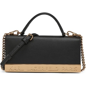 image:imageKARL LAGERFELD Womens Jacqueline Wallet on a String CrossbodyBlackGold