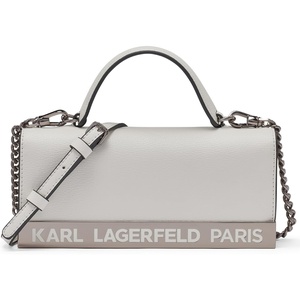 image:imageKARL LAGERFELD Womens Jacqueline Wallet on a String CrossbodyWhiteSilver
