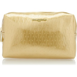 image:imageKARL LAGERFELD Womens Maybelle Cosmetic BagGold Legacy