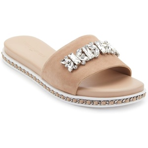 image:imageKarl Lagerfeld Paris womens Bijou Fashion Slide SandalLatte
