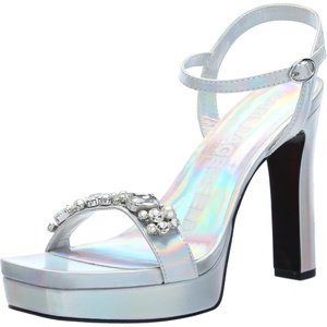 image:imageKarl Lagerfeld Paris womens Jala Ankle Strap Dress SandalIrridescent