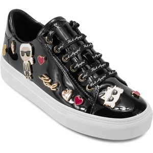image:imageKarl Lagerfeld Womens Cate Pins Lace Up SneakerBlackBlack