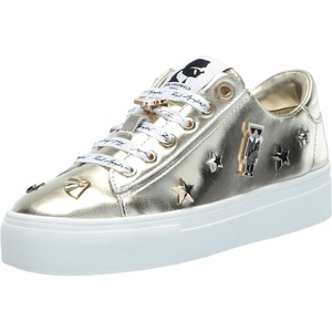 image:imageKarl Lagerfeld Womens Cate Pins Lace Up SneakerChampagne