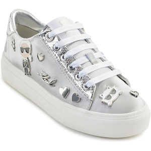 image:imageKarl Lagerfeld Womens Cate Pins Lace Up SneakerSilver