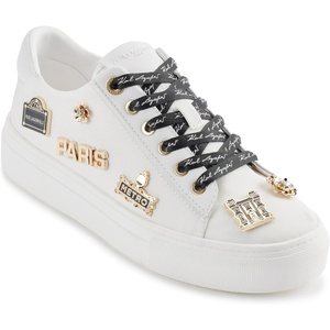 image:imageKarl Lagerfeld Womens Cate Pins Lace Up SneakerWhite