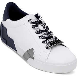 image:imageKarl Lagerfeld Womens Melora Lace Up SneakerBright WhiteNavy