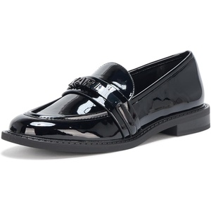 image:imageKarl Lagerfeld Womens Randall Loafer with Logo HardwareBlack Smoke