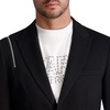 image:imageKARL LAGERFELD Mens 2 Button Exposed Zipper BlazerBlack