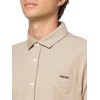image:imageKARL LAGERFELD Mens Button Front Short Sleeve Chest Pocket Woven DressTan