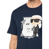 image:imageKARL LAGERFELD Mens Crewneck Short Sleeve Graphic Design TShirtNavy Blazer