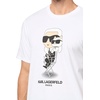 image:imageKARL LAGERFELD Mens Crewneck Short Sleeve Graphic Design TShirtOptic White