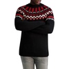 image:imageKARL LAGERFELD Mens Fairisle SweaterBlackRed