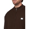 image:imageKARL LAGERFELD Mens Funnel Collar 14 Zip Chest Logo Long Sleeve ShirtBlack