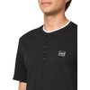 image:imageKARL LAGERFELD Mens Henley Chest Logo Short Sleeve TShirtBlack