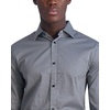 image:imageKARL LAGERFELD Mens Karltooth Print Long Sleeve Dress ShirtBlackWhite