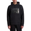 image:imageKARL LAGERFELD Mens Long Sleeve Large Logo Patch HoodieBlack