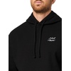 image:imageKARL LAGERFELD Mens Long Sleeve Textured Chest Signature Hooded SweatshirtBlack