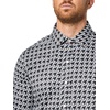 image:imageKARL LAGERFELD Mens Long Sleeve Woven Patterned Collared ShirtWhite