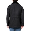 image:imageKARL LAGERFELD Mens Outerwear Faux Fur Collared Wool CoatCharcoalBlack
