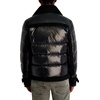 image:imageKARL LAGERFELD Mens Outerwear Faux Shearling Collared Mixed Media JacketBlack