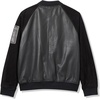 image:imageKARL LAGERFELD Mens Outerwear Mixed Media Leather Bomber JacketBlack