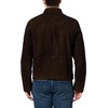 image:imageKARL LAGERFELD Mens Outerwear Suede Stand Collar JacketBrown