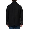 image:imageKARL LAGERFELD Mens Outerwear Wool Coat With Faux Leather CuffsBlack