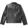 image:imageKARL LAGERFELD Mens Outerwear Zip Front Leather JacketBlack