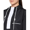 image:imageKARL LAGERFELD Mens Pullover Hooded Arm amp Chest Logo JacketBlackWhite