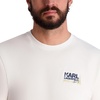 image:imageKARL LAGERFELD Mens Short Sleeve Crewneck Karl Chest Logo TShirtWhite