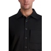 image:imageKARL LAGERFELD Mens Side Buttons Chest Pocket Long Sleeve TopBlack