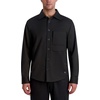 image:imageKARL LAGERFELD Mens Side Buttons Chest Pocket Long Sleeve TopBlack