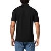 image:imageKARL LAGERFELD Mens Straight Collar Chest Logo 14 Zip Collared PoloBlack