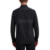 image:imageKARL LAGERFELD Mens Striped Panel Long Sleeve TopBlackWhite