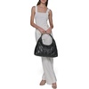 image:imageKARL LAGERFELD Paris Voyage Hobo BagJet BlackGunmetal