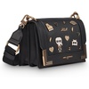 image:imageKARL LAGERFELD Paris Womens Camille Shoulder Bag With PinsBlackGold